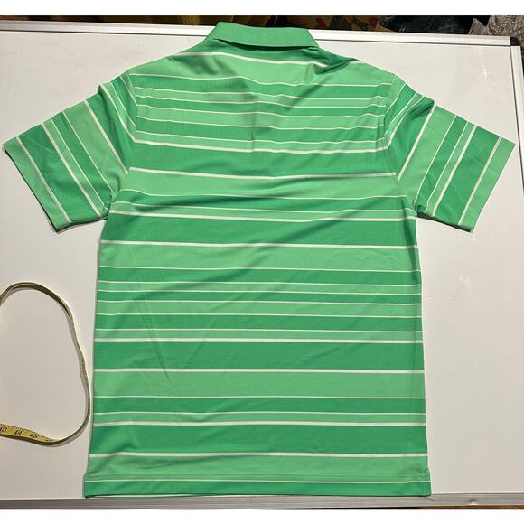 Nike Shirt Mens Med Green white Golf Polo Short Sleeve Dri-Fit Tour Performance - Picture 6 of 7